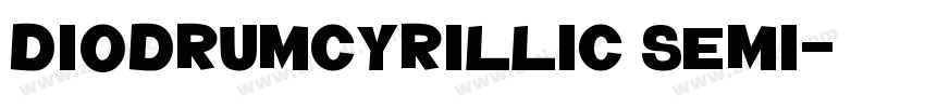 DiodrumCyrillic Semi字体转换